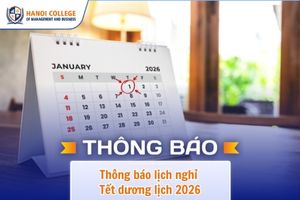 Thông báo vv nghỉ Tết dương lịch 2026