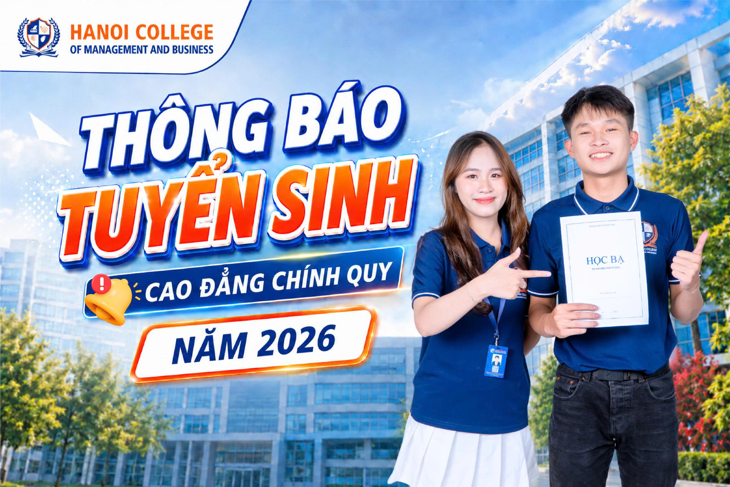 Thông báo tuyển sinh Cao đẳng Chính quy năm 2026